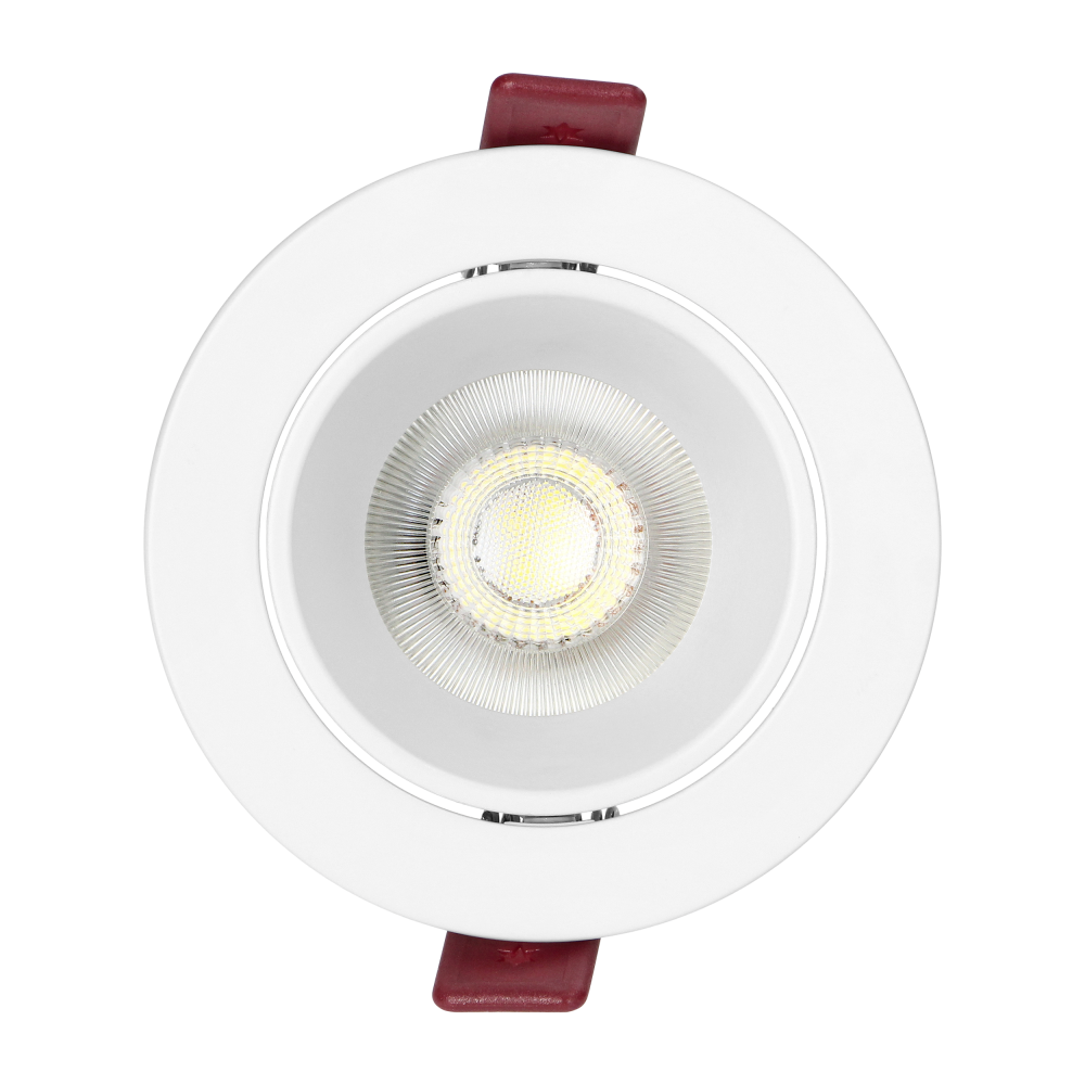 FONDI RC decorative frame for spotlight, MR16/GU10 max. 50W, round, fixed, aluminium, white